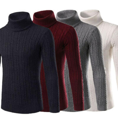 

Men Winter Warm Kintting High Neck Pullover Jumper Sweater Tops Turtleneck -2XL