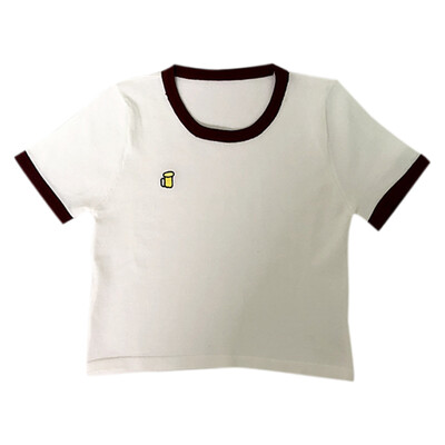 

Women Summer Casual Comfortable Concise All-match Solid Color Short Sleeve T-shirt