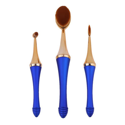 

3pcs High-End Makeup Brush Oval Cosmetic Paint Brush Luxury Beauty Tools