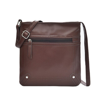 

Retro Women Faux Leather Square Satchel Zipper Crossbody Shoulder Messenger Bag
