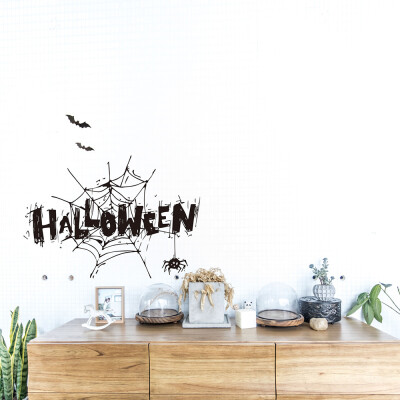 

〖Follure〗Halloween Witch Background Decorated Living Room Bedroom Wall Stickers Grim Rea