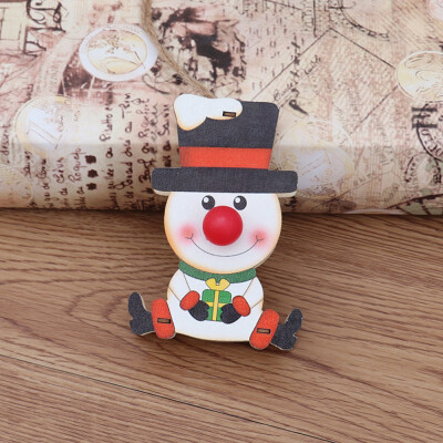 

Wooden Glowing Hanging Decoration Christmas Red Nose Doll Hanging Decoration