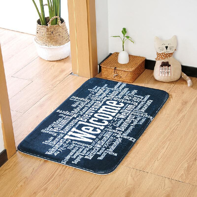 

Carpet Doormat Mat Bath Rug WELCOME Print Non-Slip Doormat Welcome Floor Mats Carpet