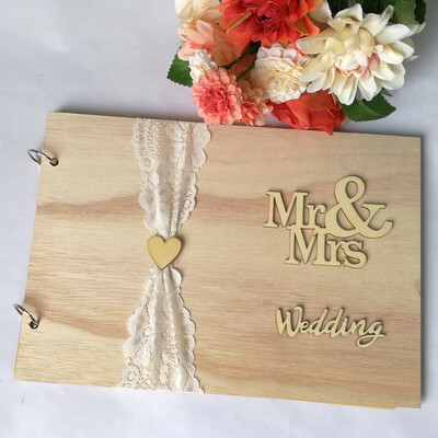

Gobestart 1Pcs Guest Book Memorable Simple Message Board Sign Book Gift for Wedding Party
