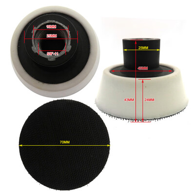 

3" 58-11 Thread Grit Roll Lock Sanding Discs Pad PU Foam Polishing Abrasive