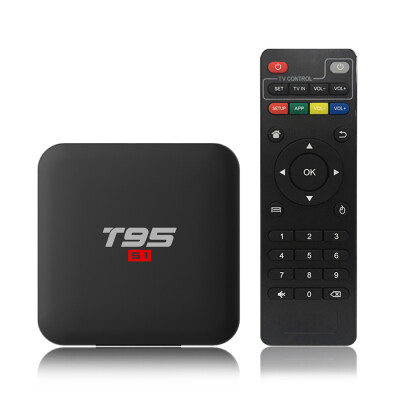 

T95 S1 Android 71 TV Box Amlogic S905W Smart TV Set Top Box Remote Control Quad Core H265 2GB 16GB 24G WiFi 100M LAN HD Media