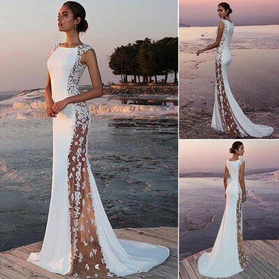 

Women Formal Wedding Bridesmaid Gown Evening Party Ball Prom Gown Cocktail Long Dress