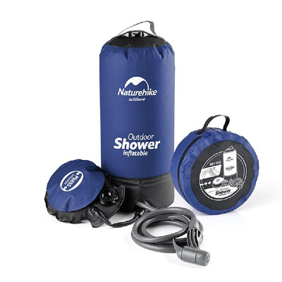 

Naturehike 11L Pvc Outdoor Inflatable Shower Pressure Shower Water Bag Portable Camp Shower Lightweight