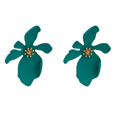 

1 Pair Charm Flower Ear Stud Fashion Camellia Simulated Pearl Stud Earrings For Women Girl Jewelry Party Earrings Female
