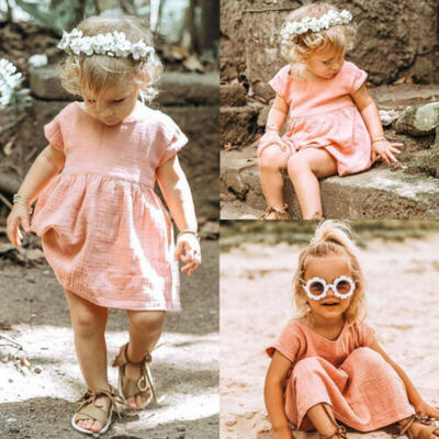 

Lovely Toddler Kids Baby Girls Summer Party Pageant Princess Tutu Dress Sundress