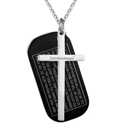 

Fashion Cross & Letter Tag Necklaces & Pendants Necklace Bijoux Necklace Men Jewelry Statement Necklace