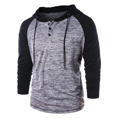 

Raglan Sleeve Panel Hoodie