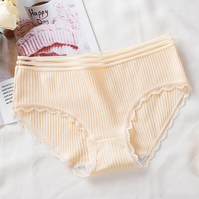

Women Solid Slim Fit Lingerie Bikini Knicker Underwear Sexy Breathable Panties