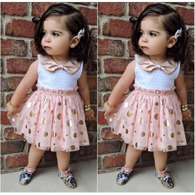 

Summer Baby Girls Dress Sleeveless Tulle Tutu Girl&39s Sequins Party Dresses 2-7Y