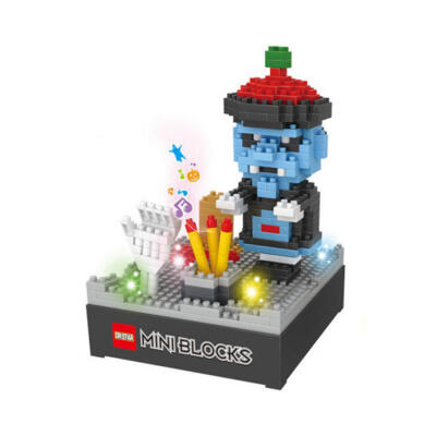 

Diamond Building Blocks One Piece DRSTAR Halloween Zombie Styling Mini DIY Toys Bricks With Music Box For Children