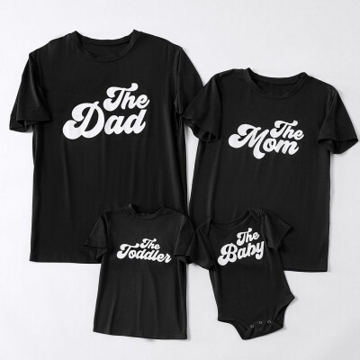 

Toponeto Mommy＆Me Mens Printing Letter O-Neck Family Clothes Blouse T-Shirt Tops