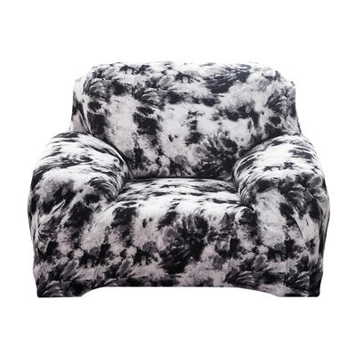 

Graffiti All-inclusive Couch Stretch Sofa Full Cover Thin Slipcover Black