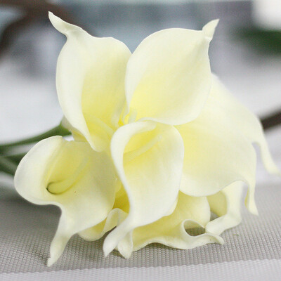 

Gobestart 6 PC Artificial Calla Lily Fake Flower Wedding Home Decor Bouquet E