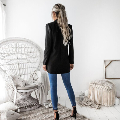 

Toponeto Women Ladies Long Sleeve Cardigan Casual Blazer Suit Jacket Coat Outwear BKL