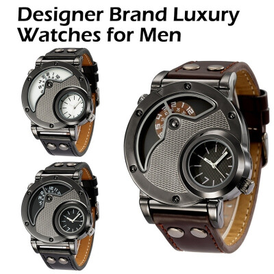 

2018 New Designer Brand Luxury Watches for Men Dual Time Quartz-watch Waterproof Watch Sport Male Clock