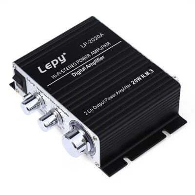 

Lepy LP-2020A 3A Aluminum Enclosure HiFi Digital Audio Stereo Power Amplifier W Over-current Protection - UK Plug