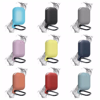 

Soft Silicone Case Protective Ultra Thin Cover Shockproof&Waterproof Pouch with Hook for Apple AirPods Wireless Headphone