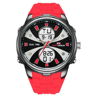 

Men Multi Fashionable Electric Watch Sport Waterproof Quartz Night Light Wristband