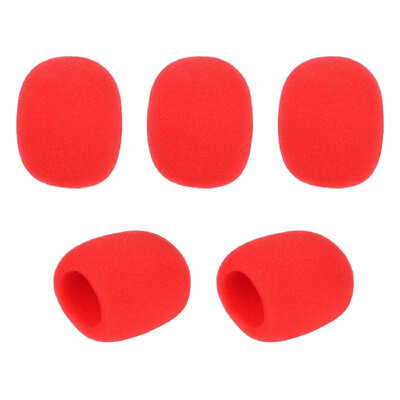 

5pcs Handheld Microphone Windscreens Mic Foam Covers Compatible with Standard Ball-type Microphones for KTV Karaoke DJ