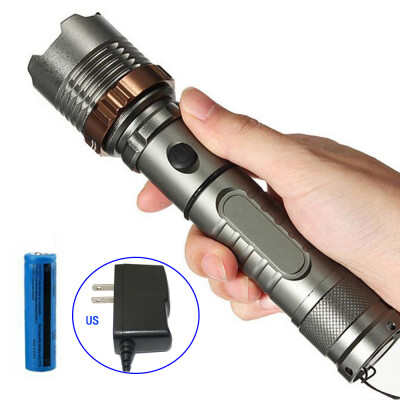 

Multi-Function Rechargeable LED Flashlight Torch Lamp 5 Modes Outdoor Camping