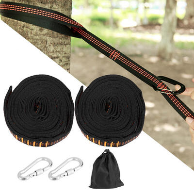 

Greensen 2Pcs Adjustable Hanging Hammock Tree Straps Heavy Duty Yoga Extension Belt