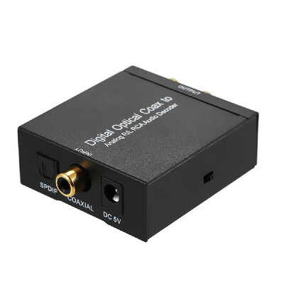 

Digital Optical Coaxial to Analog RL RCA Audio Decoder