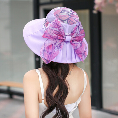 

Korean version of Sun Hat womens summer is a cultural fishermans Hat UV Sun Hat middle-aged large brim Sun Beach Hat