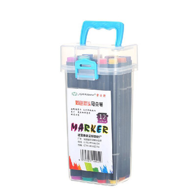 

122436486080Pcs Dual Headed Marker Pen Students Colorful Painting Pen Cartoon Art Design Hand Drawing Marker Pen Suit