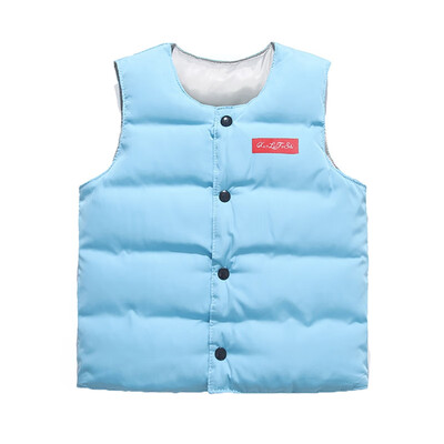 

2019 new baby clothes Autumn winter Thicken sleeveless Vest cartoon coat long sleeve Down jacket warm toddler girls clothes