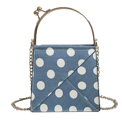

Tailored Women Handbag Fashion Simple Point Shoulder Bag Casual Wave Point Messenger Bag