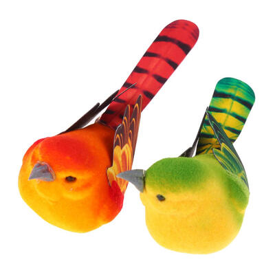 

2pcsPack Cute Simulation Bird Flock Boutique DecorRandom Color Delivery