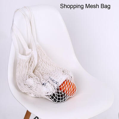 

Net Shopping BagReusable Cotton String Fruit Grocery Shopping Tote Handbag Mesh Woven Net Shoulder Bag Mesh Fruit Bag