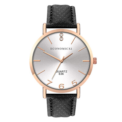 

RM Fashion Simple Belt Watch Without Digital Round Dial Female Quartz Watch