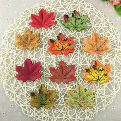 

100Pcs DIY Maple Leaves Leaf Artificial Party Photographic Home Decor