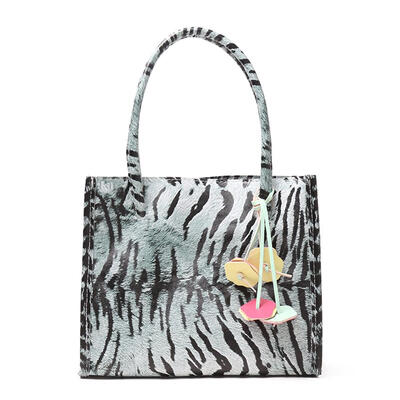 

Animals Print Clutch Shoulder Handbags Women Leather Floral Decor Bags