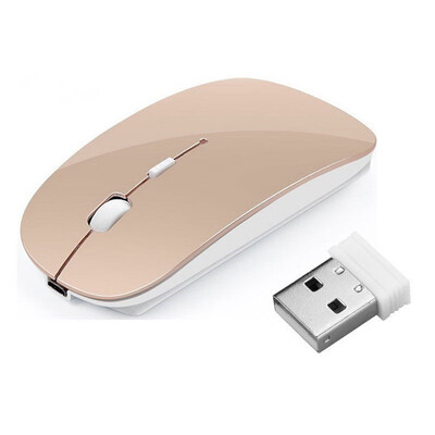 

Slim 24GHz Portable Optical Wireless Mouse USB Receiver for Laptop PC USB Mice