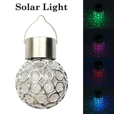 

〖Follure〗Waterproof Solar Rotatable Outdoor Garden Camping Hanging LED Round Ball Lights