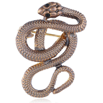 

Ladies Charm Cobra-Shaped Brooch Women Silk Scarf Pin Stylish