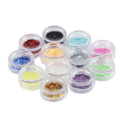 

Toponeto 12 Colors Glitter Nail Art UV Gel Shiny Striping Kit