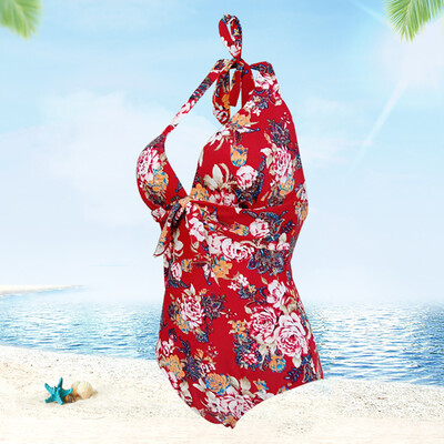 

Saidsome Women Deep V Neck Bathing Suit One Piece Halter Bodysuit Monokini Beach Swimwear diving suit diving water diving mask