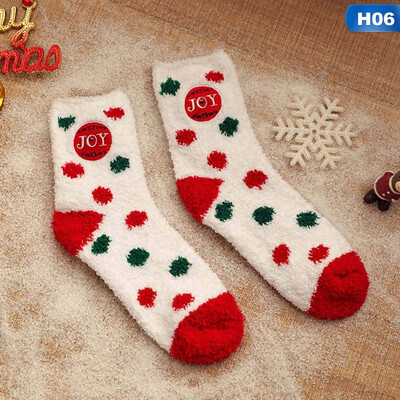 

1 Pair Women socks Casual winter Christmas Socks deer Socks Cotton Cartoon Keep Warm lady Socks Christmas Gift