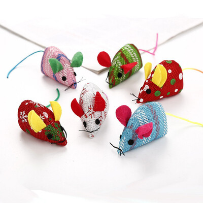 

Multi-color plush mouse Cat pet toy Christmas mouse Cat interactive toy
