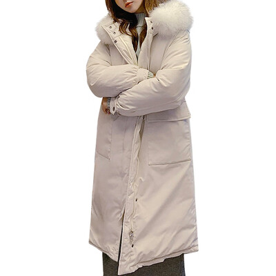 

Toponeto Women Winter Warm Thick Outerwear Hooded Coat Slim Cotton-padded Jacket