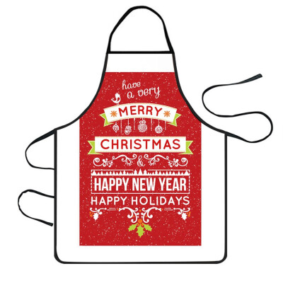 

Siaonvr Christmas Decoration Waterproof Apron Kitchen Aprons Dinner Party Apron