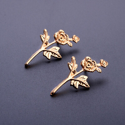 

New Fashion Flower Pin Special Design Men Women Casual Brooches GoldSilver Color Pin
